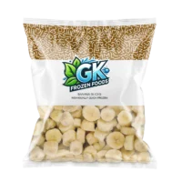 Frozen banana slices